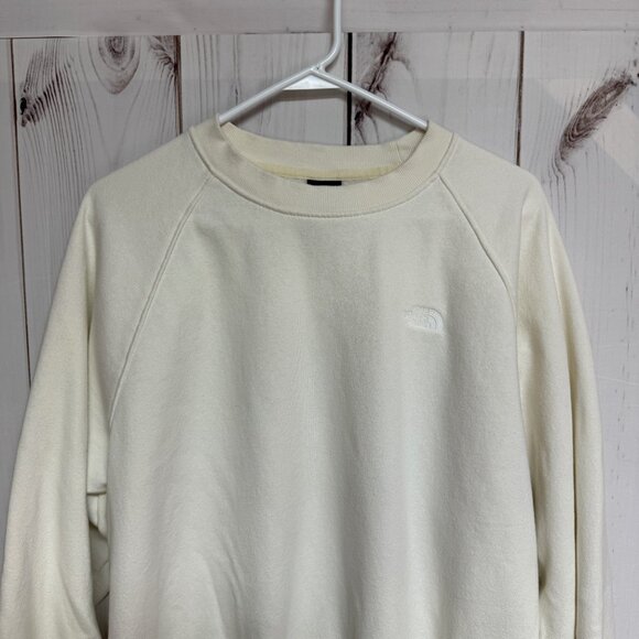 The North Face Men’s Large Ivory Crewneck Sweatshirt Soft Fleece EUC - Picture 3 of 9